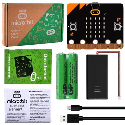 GeeekPi Micro:bit V2 Go Kit オリジナルの Microbit V2 スターター キット、BBC Micro:bit V2 ボード、バッテリー ホルダー、単 4 電池 2 本、コーディングとプログラミング用の Micro USB ケーブル付き この BBC micro:bit v2 キットは、より多くの機能を備えた強力な新しいプロセッサーでアップグレードされ、新しいスピーカーとマイクも追加されています。 より強力なプロセッサ、より多くの RAM、およびフラッシュにより、MicroPython の動作が向上します MEMS マイク; オーディオ トーンを再生するスピーカー 静電容量式タッチセンサー;省電力モード パッケージ内容: micro:bit v2 x 1、USBケーブル x 1、バッテリーホルダー x 1、単4電池 x 2、ユーザーガイド x 1。 この BBC micro:bit v2 キットは、より多くの機能を備えた強力な新しいプロセッサーでアップグレードされ、新しいスピーカーとマイクも追加されています。より強力なプロセッサ、より多くの RAM、およびフラッシュにより、MicroPython の動作が向上しますMEMS マイク; オーディオ トーンを再生するスピーカー静電容量式タッチセンサー;省電力モードパッケージ内容: micro:bit v2 x 1、USBケーブル x 1、バッテリーホルダー x 1、単4電池 x 2、ユーザーガイド x 1。 商品コード57064371774商品名GeeekPi Micro:bit V2 Go Kit オリジナルの Microbit V2 スターター キット、BBC Micro:bit V2 ボード、バッテリー ホルダー、単 4 電池 2 本、コーディングとプログラミング用の Micro USB ケーブル付き型番MicroBit Go V2 Kit※他モールでも併売しているため、タイミングによって在庫切れの可能性がございます。その際は、別途ご連絡させていただきます。※他モールでも併売しているため、タイミングによって在庫切れの可能性がございます。その際は、別途ご連絡させていただきます。