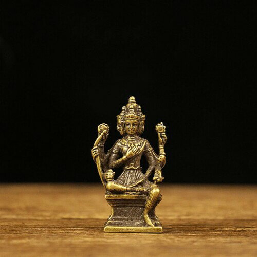 仏像 梵天(ぼんてん) 5.5cm（真鍮仏/古色）ミニチュア仏像 金属像置物 buddha statue