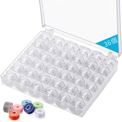 ボビンケース 36個セット ボビンケース ボビン整理器 家庭用 ミシン 用 スプールホルダー プラスチック..