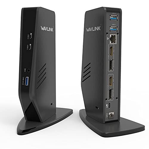 WAVLINK cuUSB-C jo[ThbLOXe[V PD 65W fA4K/VO5K 2DP/2HDMI|[go g[h/~[[h 3 USB-A/2USB-C|[gʌ݊ 