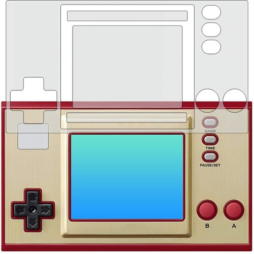 ClearView ゲーム&ウオッチ スーパーマリオブラザーズ 全面保護 用 液晶保護フィルム マット (反射低減) タイプ 日本製