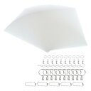 PATIKIL 20 x 14.5 cm シュリンクプラスチックシートセット 20個入り 印刷可能なサンディングブランク熱収縮フィルムシート キーホルダーアクセ...