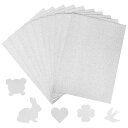 グリッターシート 10枚セットA4サイズ 210x 297 mm 170g 折り紙 キラキラ紙 おりがみ ホイル折り紙 オーロラ キラキラ紙 光沢紙 カラーシール グリッター シート ギフトシール 手作り 素材装