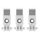 3Pcs3Dプリンタフィラメントカッター、高精度 ステンレス鋼スクレーパーブレード 交換用、 耐久性と防錆ツールヘッド アクセサリーBambu Lab A1/A1 mini/P1P/P1S/X1C/X1Eプリンタと互換性がありま