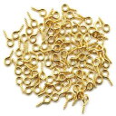 アクセサリー パーツ 金具 ハンドメイド ネジヒートン DIY 用 手芸用品 レジン金具 レジンパーツ クラフト 4*10mm 約100個セット
