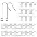 (Arti-Cipes) 316ステンレス ピアスフック 約25組(50個)パーツ アレルギー対応 ピアス金具 ジュエリー用 リング パーツ DIY材料 手作り...