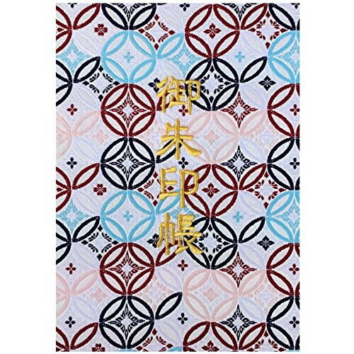 千糸繍院 御朱印帳XL西陣織 金襴装丁/刺繍文字 蛇腹式48ページ 特大判(金色刺繍文字／白色本文)