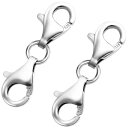 SOYANGNEK 925 銀製 ネックレス 留め具 ブレスレット クラスプ エンドパーツ ジュエリー アクセサリーパーツ 延長用金具 ネックレスエクステンダー...