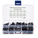PENGLIN 100pcs ナイロンラウンドスペーサーワッシャー M4ネジ用 ABS ナイロン丸型スペーサー セット 内径4.2mm 外径7mm 黒 機械 修...