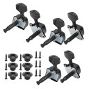 チューニングペグ、耐久性のある安定したアコースティックギターチューニングペグ、交換用パフォーマンスアコースティックギターの破損(black)