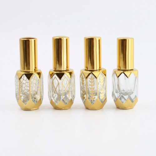 BRMM MIA 香水アトマイザー 10ml 4個セット ガラスボトル 香水瓶 詰替用瓶 毎日の持ち運び 香水スプレーボトル 旅行用品 香水噴霧器 旅行携帯便利 (金のボトル) almeria-secondstore-10906057 アルメリアセカンドストア パッケージ画像