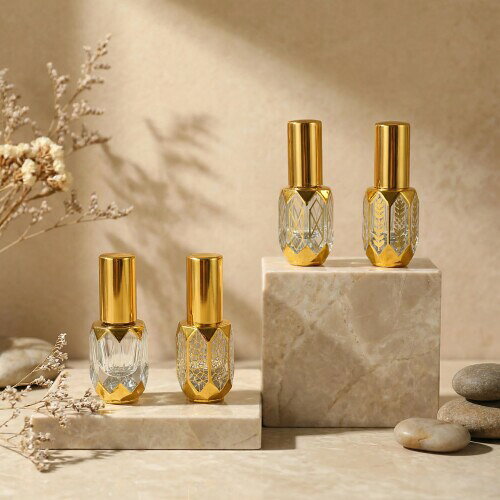 BRMM MIA 香水アトマイザー 10ml 4個セット ガラスボトル 香水瓶 詰替用瓶 毎日の持ち運び 香水スプレーボトル 旅行用品 香水噴霧器 旅行携帯便利 (金のボトル) almeria-secondstore-10906057 アルメリアセカンドストア サンプル画像2