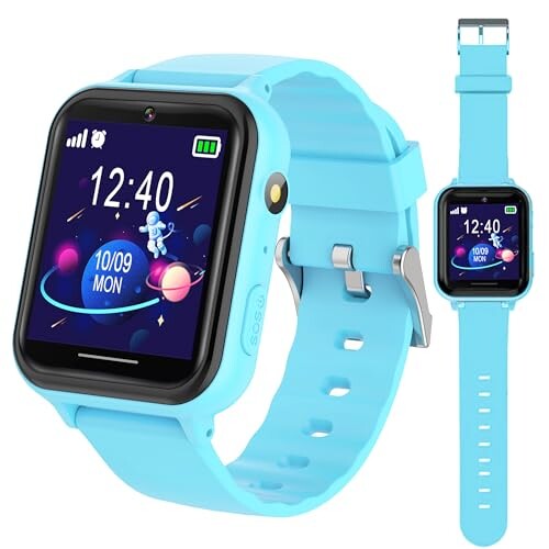 PTHTECHUS(R) キッズ 子供 腕時計 スマートウォッチ smart watch for kids 自撮りカメラ 写真 ゲーム 音楽再生 かわいい目覚まし時計 アラーム 歩数計 カロリー 録音 子供の日 幼稚園 入学祝い 知育