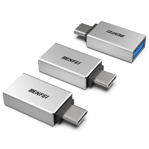 BENFEI USB-C & USB 3.0 ϊA_v^ 3Zbg Type C USB-A ő5Gbps ^Cvc - USB 3.0 A_v^ iPhone 15 Pro/Max, MacBook Pro/Air 2023, iPad Pro, iMac, S23, XPS 17 ̑ USB-C [p