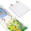 Lightwish スクエア水彩日記帳 ホットプレス 140ポンド/300gsm 無酸性 コットン100% 水彩紙 スケッチブック 20枚 5.1×5.1インチ...