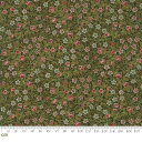 Moda 7316-15m 植物柄 クローバー シーチング Best of Morris 生地 手芸用 メタリック加工 グリーン (生地巾110cm×100cm)