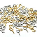ネジヒートン 4*8mm ゴールド*100個+シルバー*100個 uvレジン モールド 付属品 アクセサリー パーツ 金具 ハンドメイド 手芸 クラフト DIY