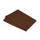 PATIKIL 柔らかいフェルトシート ファブリッククラフトシート DIY趣味の装飾用 ブラウン 30 cm x 20 cm 12個