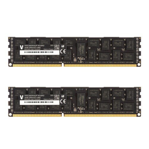 v-color T[o[p DDR3-1866MHz PC3-14900 32GB (16GB~2) ECC Registered DIMM 1G~4 2R~4 1.5V CL13 Apple Mac Pro Ή TR316G18D413K