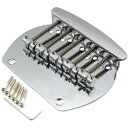 Musiclily Pro 16mmスチール製5弦ベースブリッジ ミュージックマンタイプベース用、クローム