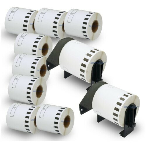 BETCKEY 互換の 長尺紙テープ(映画) 感熱紙 Brother用 ブラザー DK-2212 (62mm x 15.24m) 対応機種：感熱ラベルプリンター用 QL-800 QL-820NWB QL-700 QL-550 QL-720NW QL-650TD (10ロール + 2個 セット/)