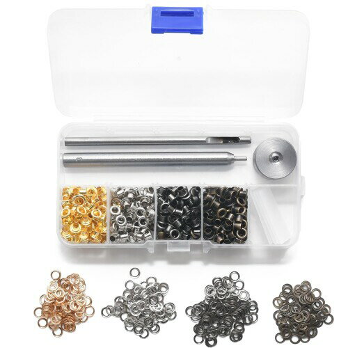 (TK&Co.) レザークラフト ハトメ 穴あけポンチ ハトメ割りうち台 はとめセット (ハトメ3mm)