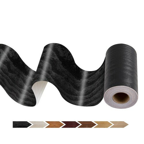 JUNART 粘着マスキングテープ(10cm×1000cm)、木目壁紙ステッカー、テーブル、幅木、ドア、窓、床用防水..