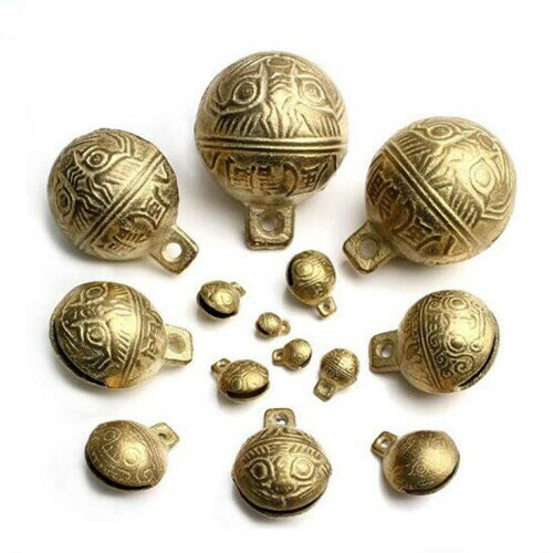 HJ 鈴 すず 手芸 御守りに 手作り 宝来鈴 裁縫 風水グッズ アクセサリーパーツ DIY (18mm, 10個セット)