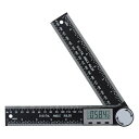 Smgda デジタル角度計 200mm 角度定規 分度器 360度測定 ステンレス鋼 木工 家具製作 模型製作 DIY 木材カット 家具部品の測定