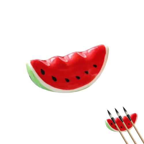 瑞々しい赤いトマト＆スイカの箸置き ユニークな果物デザインのテーブルアクセサリー スプーン＆フォー..