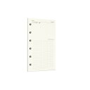 Zelten 1パックA7 45枚お気に入りルーズリーフ穴あけ紙補充紙6穴ルーズリーフホルダー個人手帳日記帳ノート補充装着可能計画帳