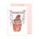 メッセージカード 封筒付き Cup Cake Thankyou m01-031