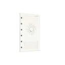 Zelten 1パックA7 45枚/90ページスケジュールルーズリーフ穴あけ紙補充紙6穴ルーズリーフ挟み個人手帳日記ノート補充式計画書に適用