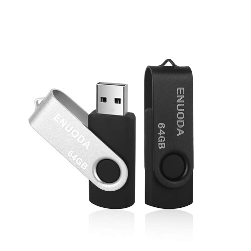 USB 64GB 2Zbg ENUODA USB2.0 tbV 64GB USB XeBbN[ USB[ 64MK ] f[^M Windows ɑΉiAj