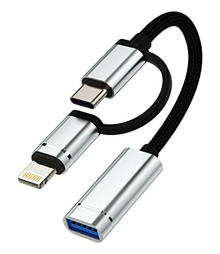 CgjO ^Cvc usbϊA_v^[(2 in 1)USB A to C Lightning OTGA_v^ Apple MFIF؃bv A_v^ RlN^USB-C Type-c Thunderbolt 4Ro[^[KpSamsung Galaxy S20 S21 S22 S23 Ultra note10 ΉSony