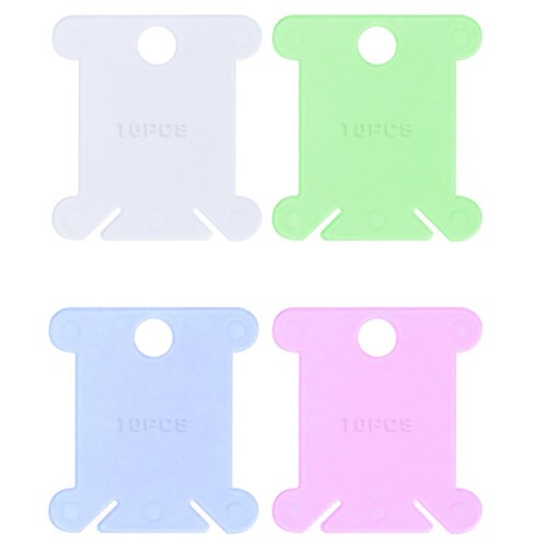 刺繍糸 糸巻き台紙 収納 糸巻き プラスチック 糸巻きクリップ 大容量 糸巻板 巻き取り 整理用 DIY クラ..