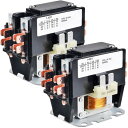 Youmile 2個 HVACモーター接触器 1極 40A 24Vコイルエアコン外部ユニットコンタクタ24 VAC エアコン、ヒートポンプ、冷凍システム、コンデンサー、コンプレッサー用
