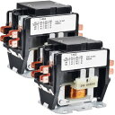 Youmile 2個 HVACモーター接触器 2極 40A 24Vコイルエアコン外部ユニットコンタクタ24 VAC エアコン、ヒートポンプ、冷凍システム、コンデンサー、コンプレッサー用