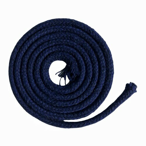 ILLIDAN 綿ロープ 太さ 4mm/6mm 長さ 10M 汎用 ロープ 柔らか 太い 天然 コットンロープ 手作り インテリア 飾り 手芸用 DIY 綿 (4mm/10M ネイビー)