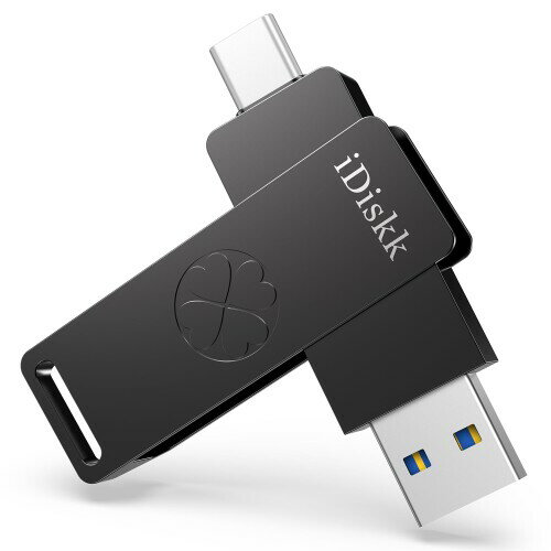 iDiskk 超高速 ソリッドステート外付けSSD 256GB iPhone15対応 USB3.2 Gen2 最大読取り速度1000MB/s(10Gbps)ハイスピード フラッシュメモリ ドライブ容量不足解消 外部ストレージ拡張 データ高速転送 U