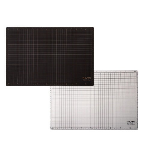 WUTA カッティングマット A3 PVC カッターマット ダブルカラー カッターマット 裁縫マット 裁縫、裁断、クラフトプロジェクトに 長さ45 x 幅30 ...