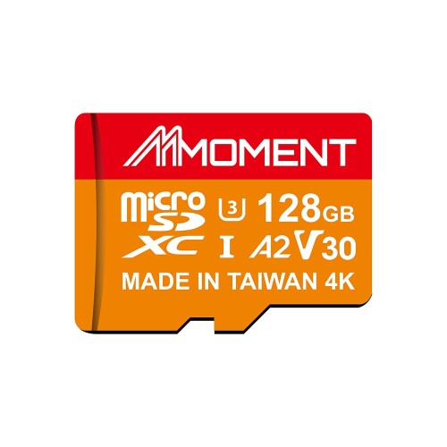 MMOMENT 128GB A2V30 MicroSDXCカード Gopro対応 SDアダプター付