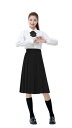 (YIWASTAR) プリーツスカート 蝶結び付き 上品38/45/50/55/60/65/70/85CM (S-5XL) スライド式のウエストアジャスター 制服 高校生 セーラー服スカート コスプレ スクール ハロウィン ロングプリーツ