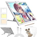 A3トレース台 バッテリー電源 スタンド付き 3色温 6段階/無段階調光ライトテーブル 高輝度ライトボックス Type-C ダイヤモンド絵画/建築設計/スケッチ/学生や子供へのプレゼントに です