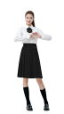 (YIWASTAR) プリーツスカート 蝶結び付き 上品38/45/50/55/60/65/70/85CM (S-5XL) スライド式のウエストアジャスター 制服 高校生 セーラー服スカート コスプレ スクール ハロウィン ロングプリーツ