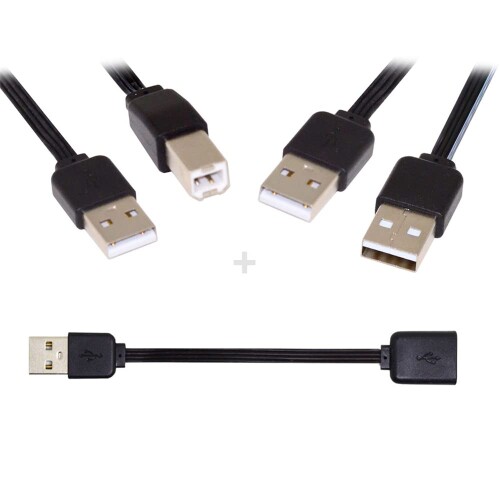 NFHK 3/bg 13cm USB 2.0 Type-A to Type-B X IXf[^tbgXP[u v^[fBXN&dbp