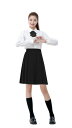 (YIWASTAR) プリーツスカート 蝶結び付き 上品38/45/50/55/60/65/70/85CM (S-5XL) スライド式のウエストアジャスター 制服 高校生 セーラー服スカート コスプレ スクール ハロウィン ロングプリーツ