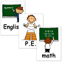フラッシュカード■ハガキサイズ■ 英語カード.com Flashcards, English word cards (Subjects) ■Postcard s...
