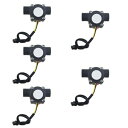 5PCS Water Flow Sensor Flowmeter Hall Flow Sensor Water Control Liquid Flow Sensor Switch YF-S201 FS300A (YF-S201 black)