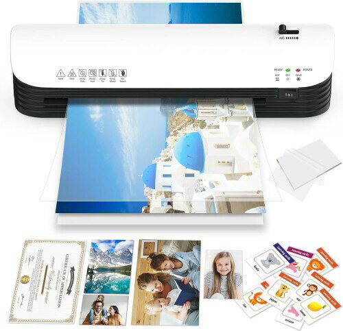 ラミネーター 機械 A3/A4まで対応 ラミネートフィルム 15枚付き 気泡なし 紙詰まり防止 簡単操作 85-125μm対応2分間ウォームアップ 冷/熱モード付き 写真/名刺/カード/ハガキ/メニュー対応